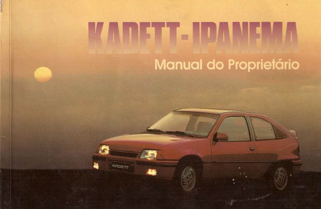 Manual do Proprietário do Kadett GS 91